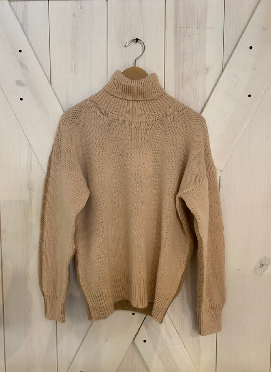 Alysi Bi-Color Sweater - Latte