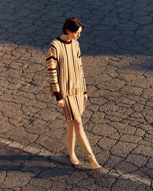 Alysi Multistriped Skirt - Mix