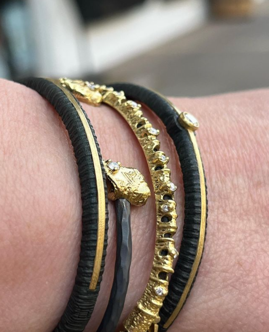 Sarah Graham Trigon Cuff Bracelet - 18K Yellow Gold