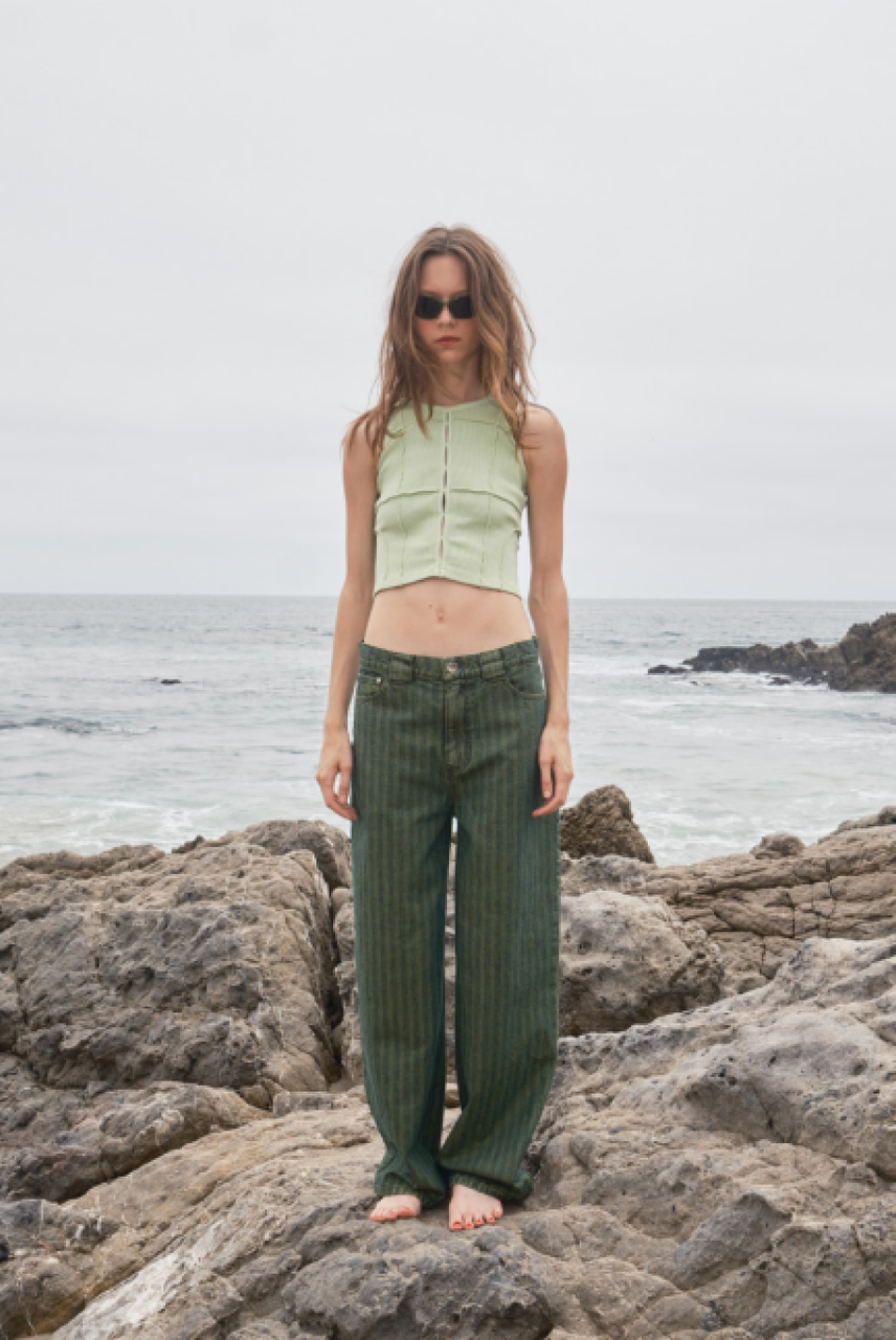 KkCo Double Meteor Denim Pant - Moss