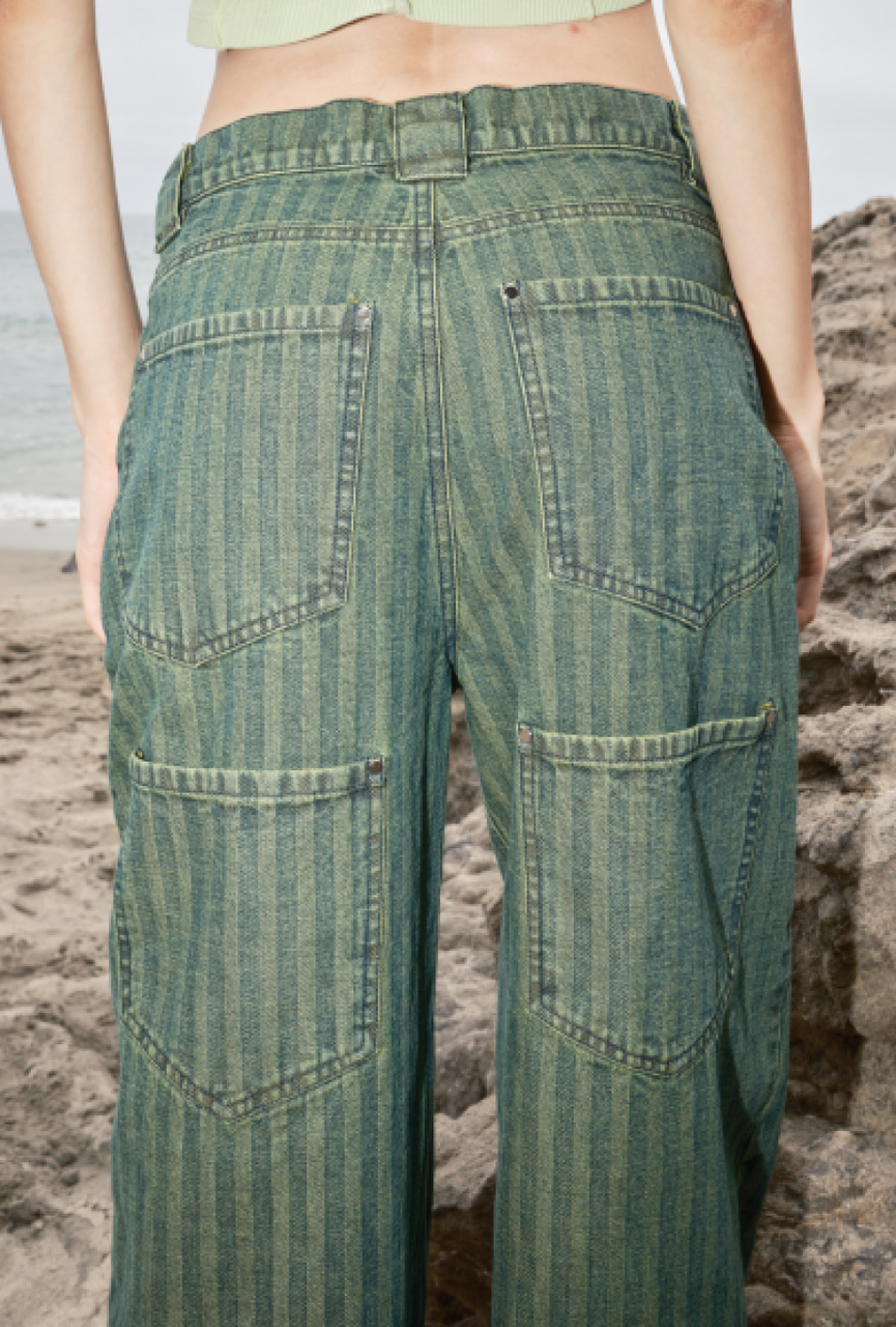 KkCo Double Meteor Denim Pant - Moss