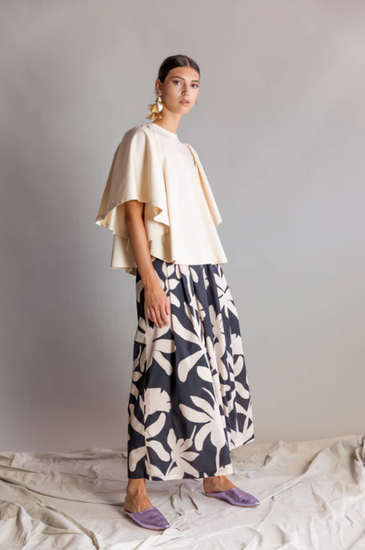 Psophia Open Back Leather Babouche - Lilac