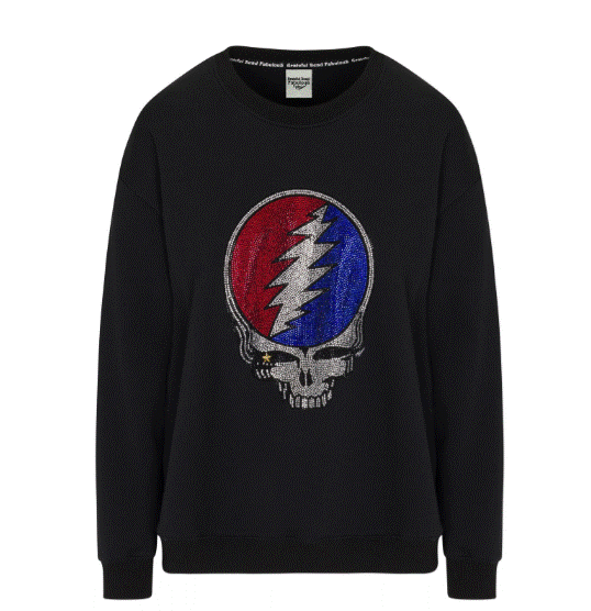 Meghan Fabulous x Grateful Dead Stealie Sweatshirt - Black