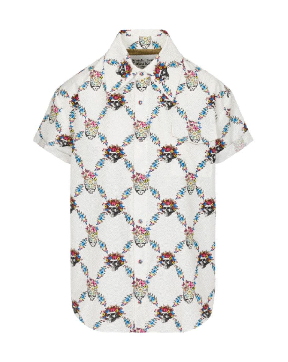 Meghan Fabulous x Grateful Dead Bertha Goddess SS Shirt - White