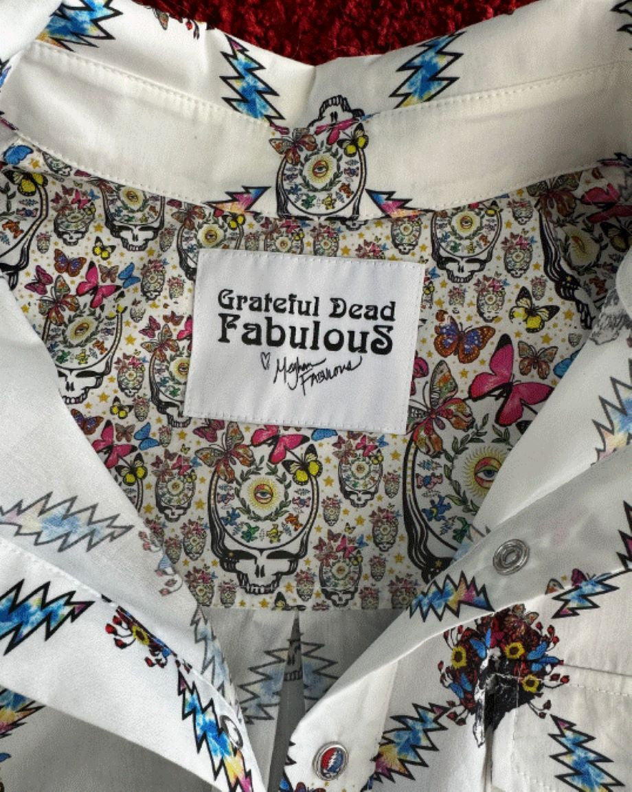 Meghan Fabulous x Grateful Dead Bertha Goddess SS Shirt - White