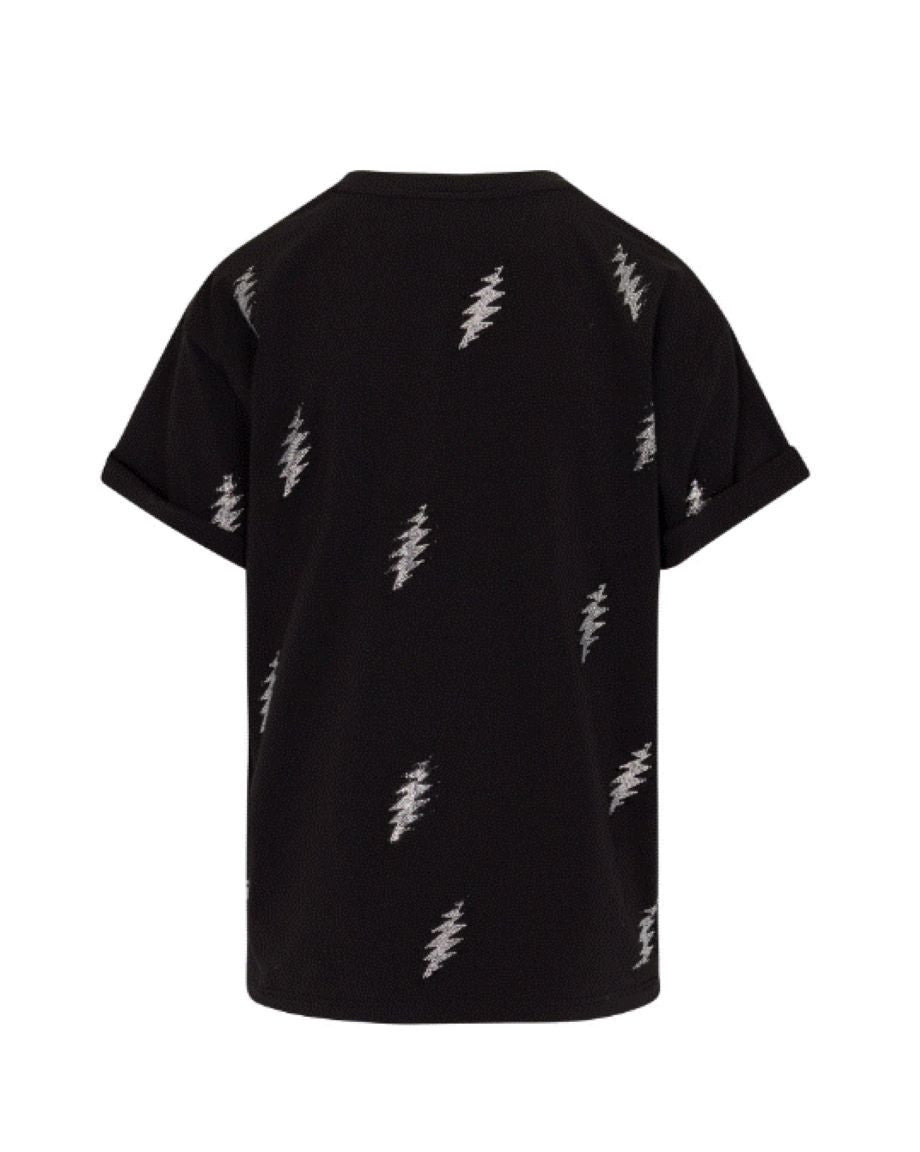 Meghan Fabulous x Grateful Dead 13 pt Bolt T-Shirt - Black