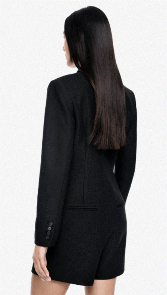 Smythe x Rivet Collab Jumpsuit - Black Herringbone