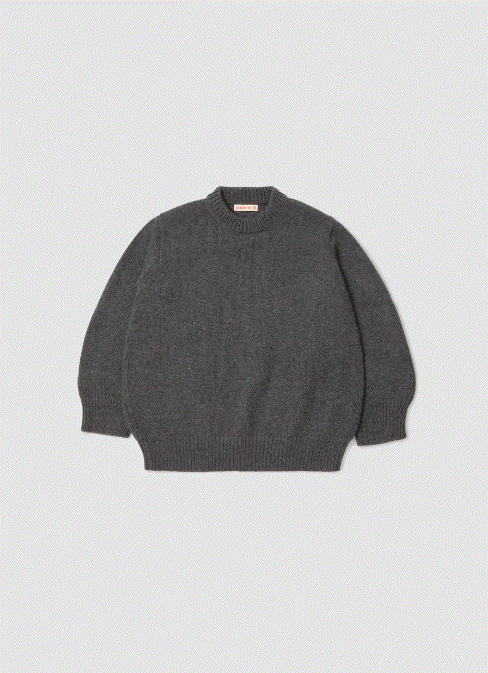 &Daughter Caragh Chunky Crewneck - Derby Grey