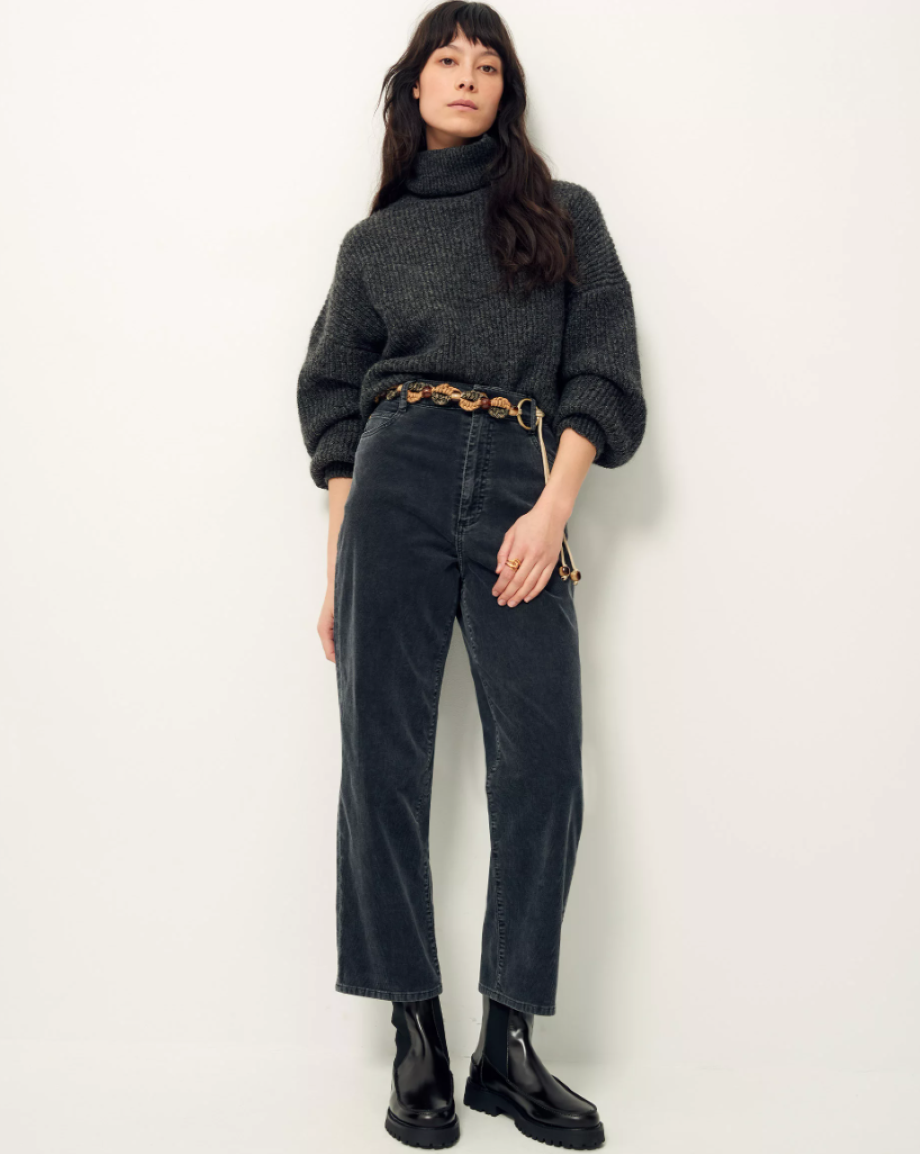 Sessun Velvet Cruise Corduroy Pant - Graffit
