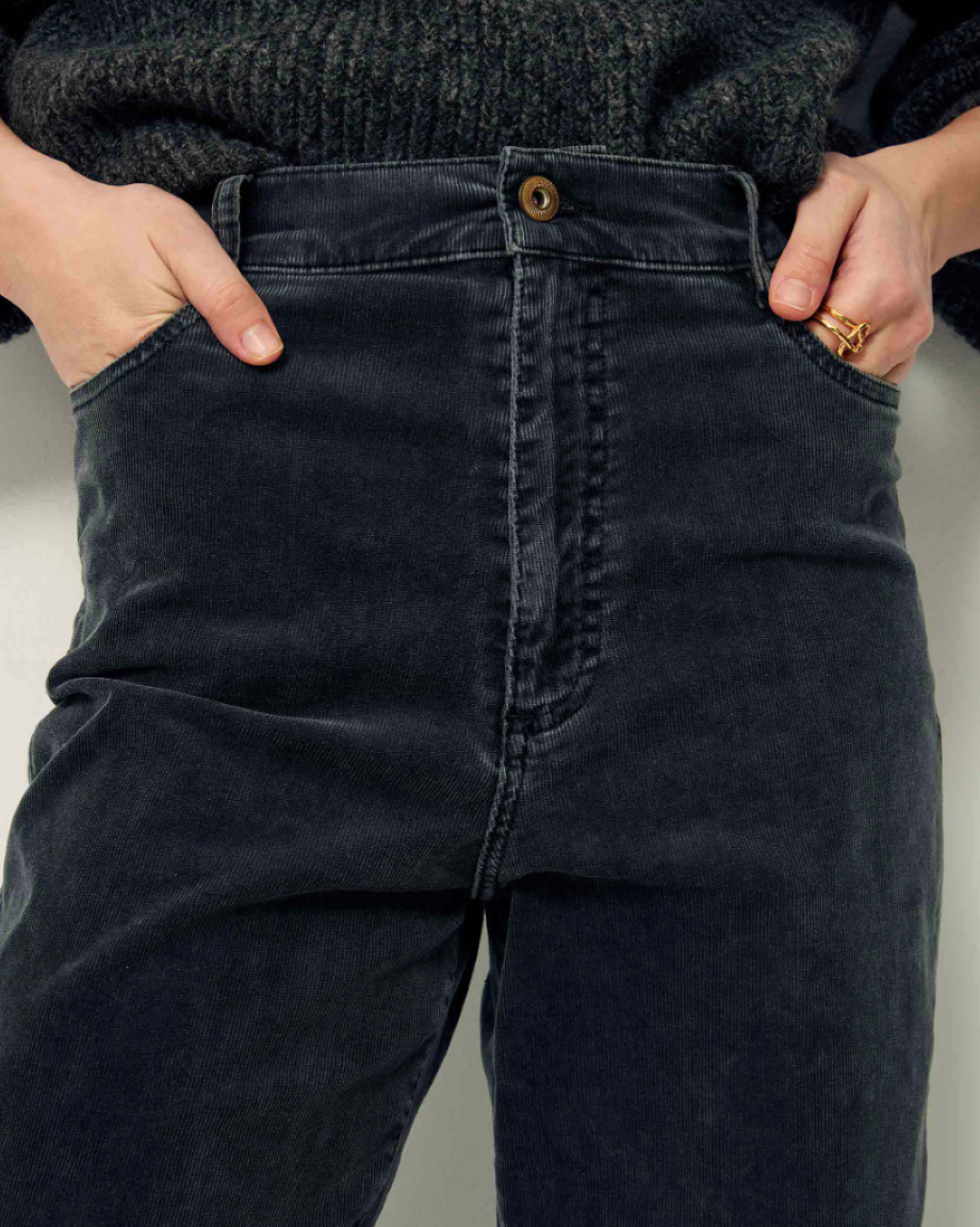 Sessun Velvet Cruise Corduroy Pant - Graffit