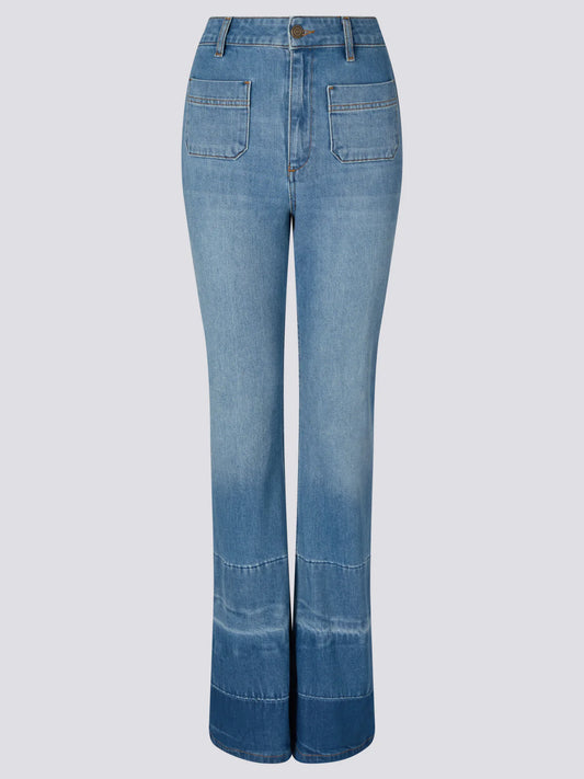 Hayley Menzies Flare Jeans - Ombre