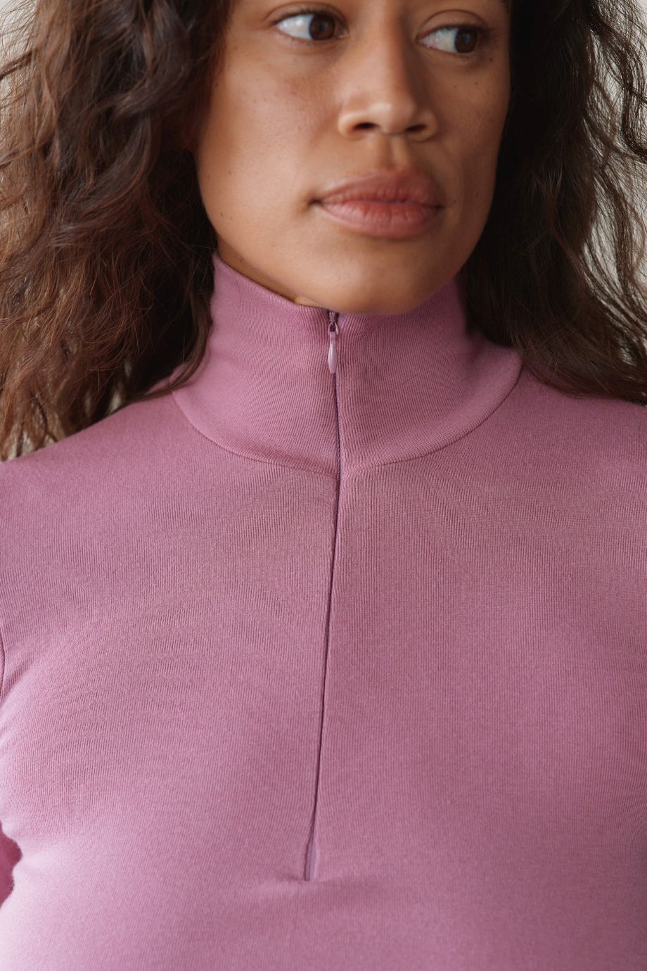 Donni Baby Rib Zip Up - Roz