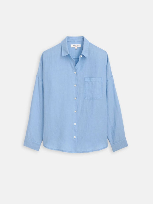 Alex Mill Jo Linen Shirt - Bel Air Blue