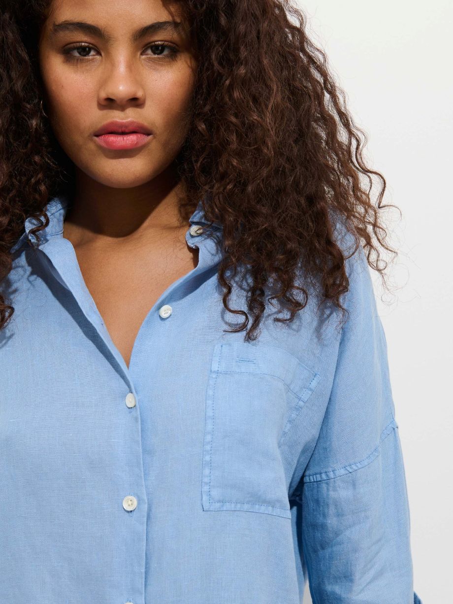 Alex Mill Jo Linen Shirt - Bel Air Blue