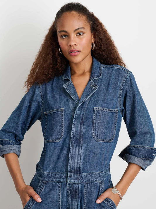 Alex Mill Shoreditch Denim Jumpsuit - Oslo Medium Wash