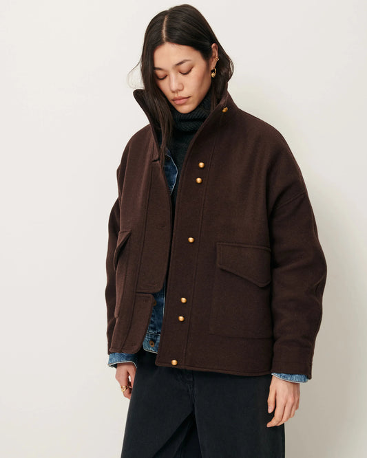 Sessun East Side Short Coat - Coffea