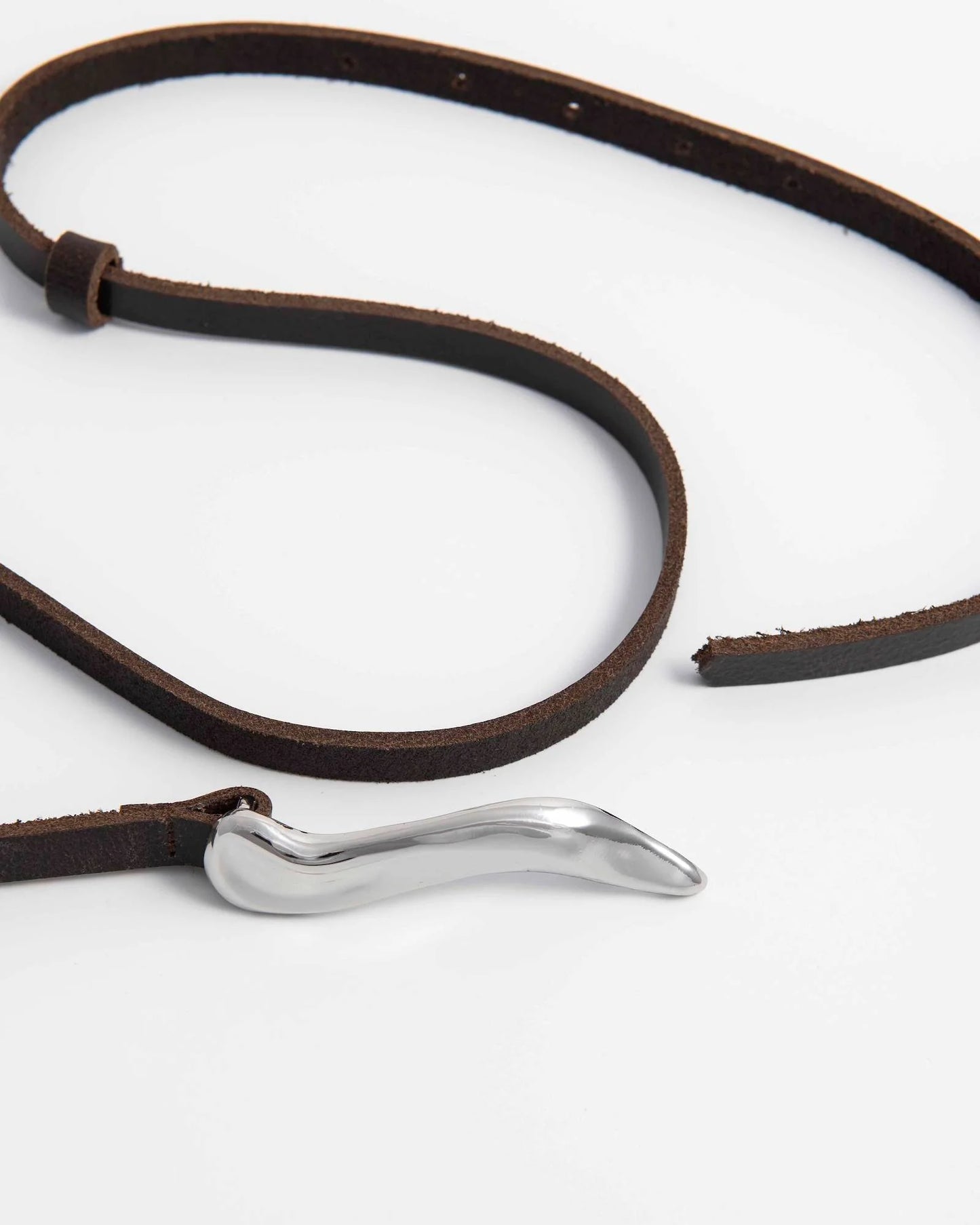 Alysi Thin Belt with Jewel Buckle - Moro