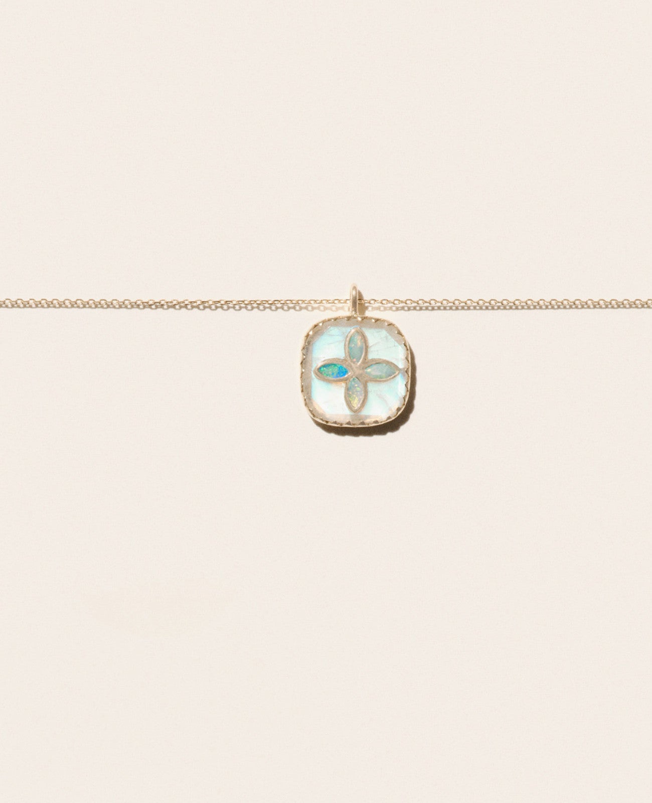 Pascale Monvoisin Bowie Necklace - Moonstone/Opal