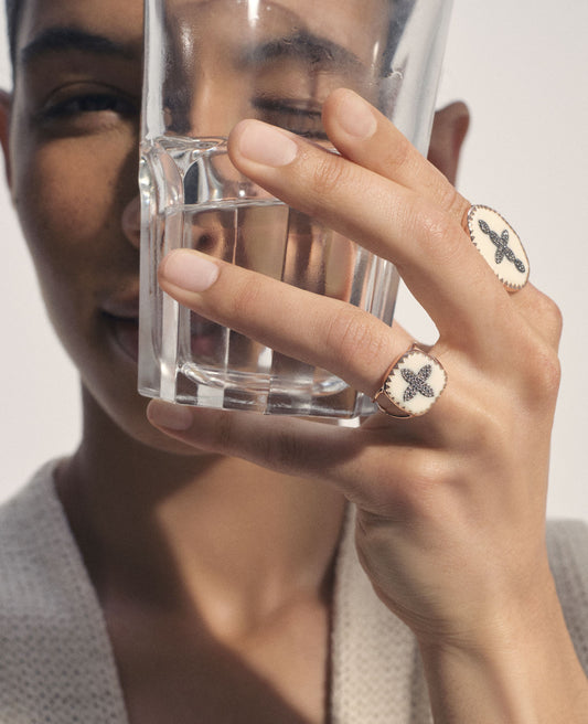 Pascale Monvoisin Bowie No. 2 Diamond Ring - White