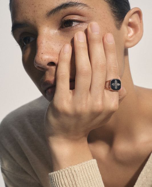 Pascale Monvoisin Bowie No. 2 Diamond Ring - Black