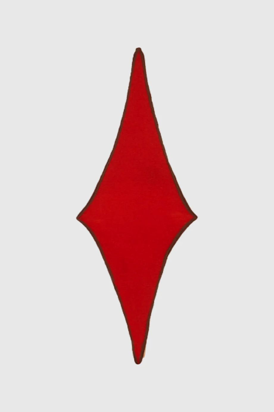 Stone Cashmere Diamond Scarf - Red/Brown