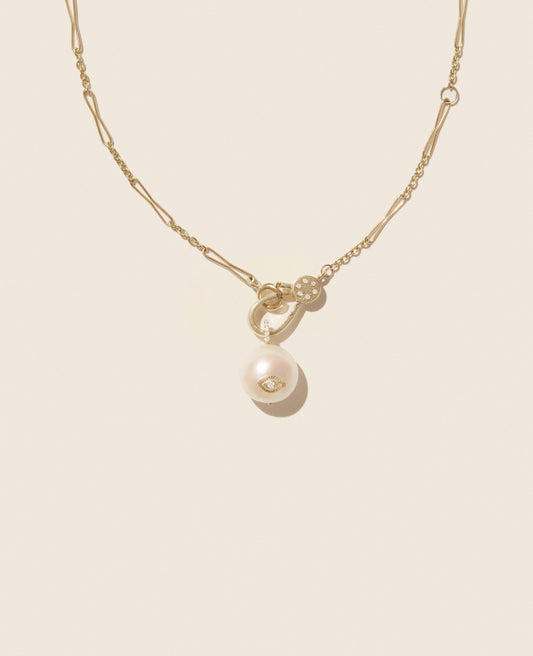 Pascale Monvoisin Charlie Pearl Pendant - White