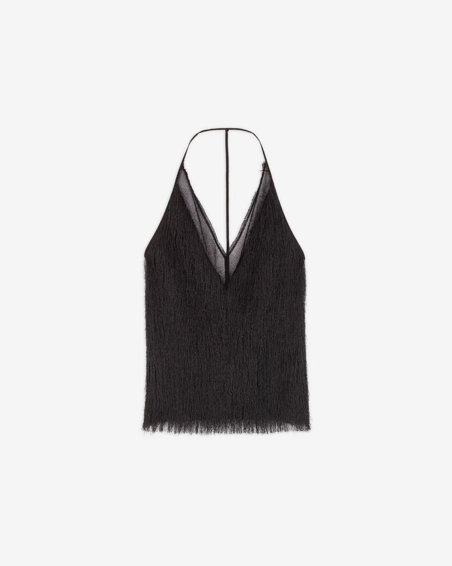 Alysi Fringe Cami - Chocolate