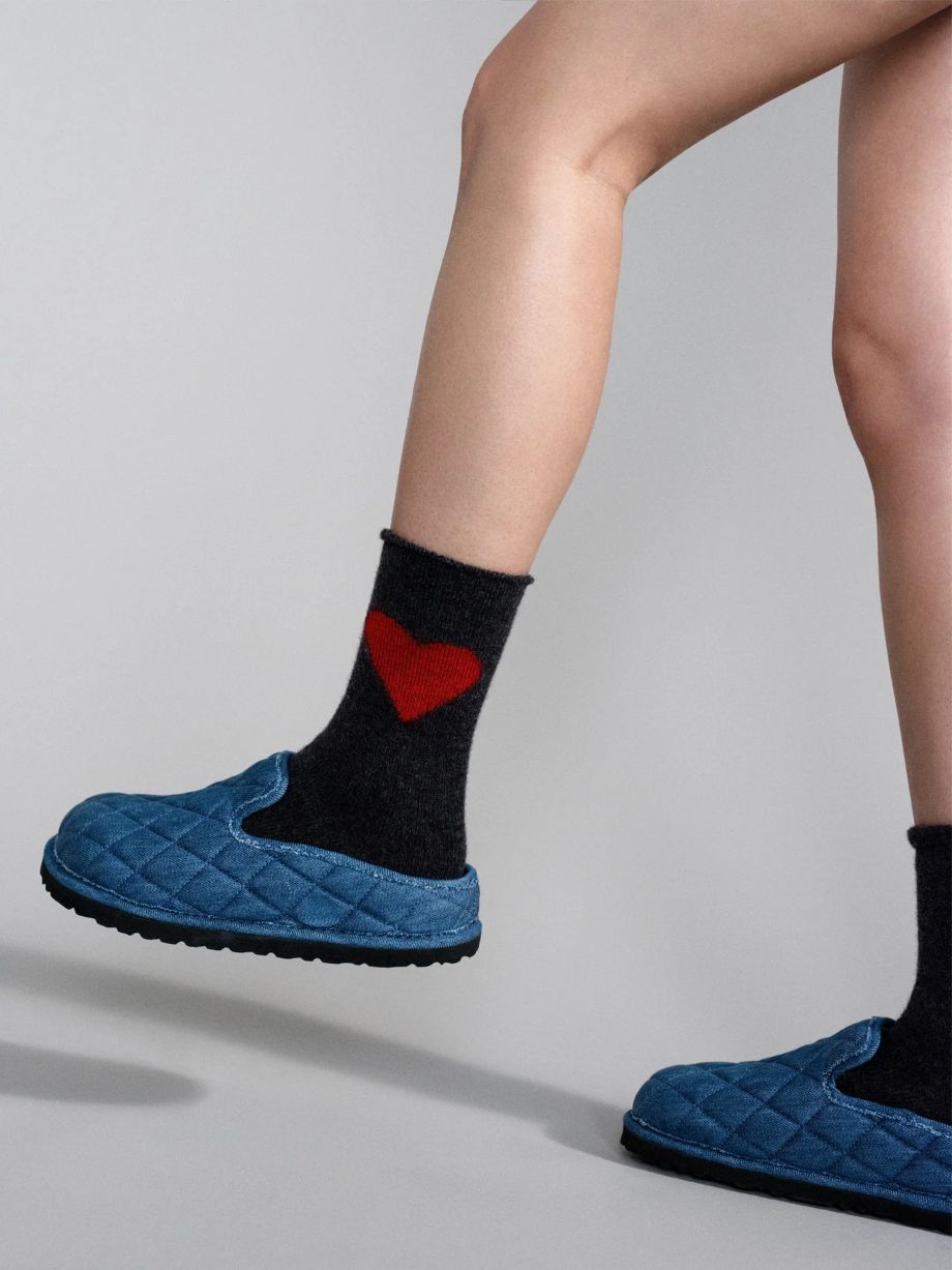 Hansel from Basel Love Cashmere Sock - Charcoal