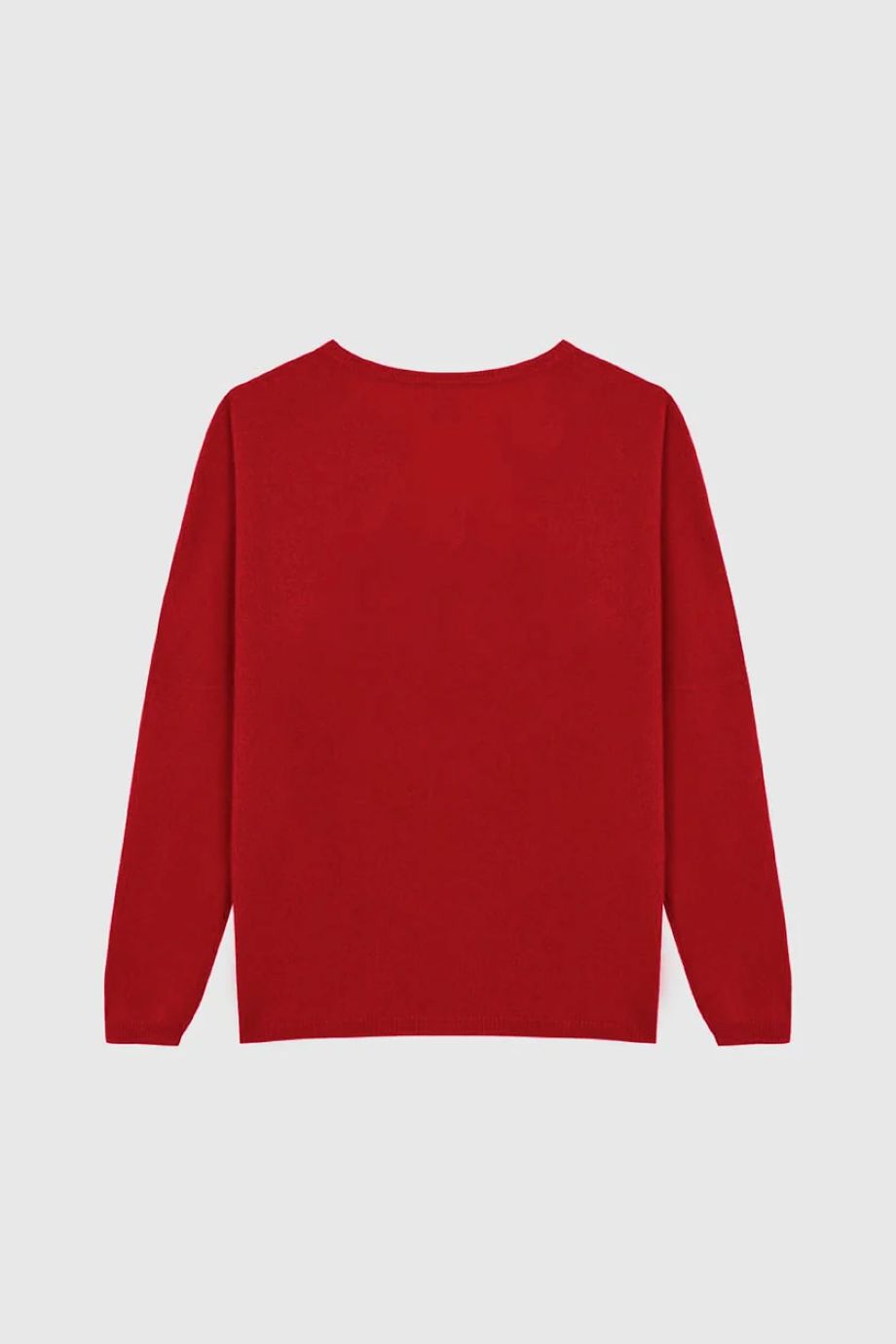 Stone V-Neck Cashmere Sweater - Burnt Orange