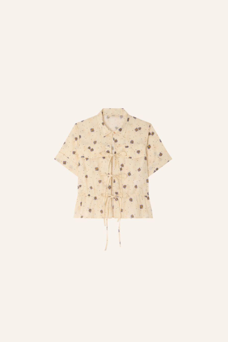 Sessun Chiavari Short Sleeve Blouse - Plein Sel Seti