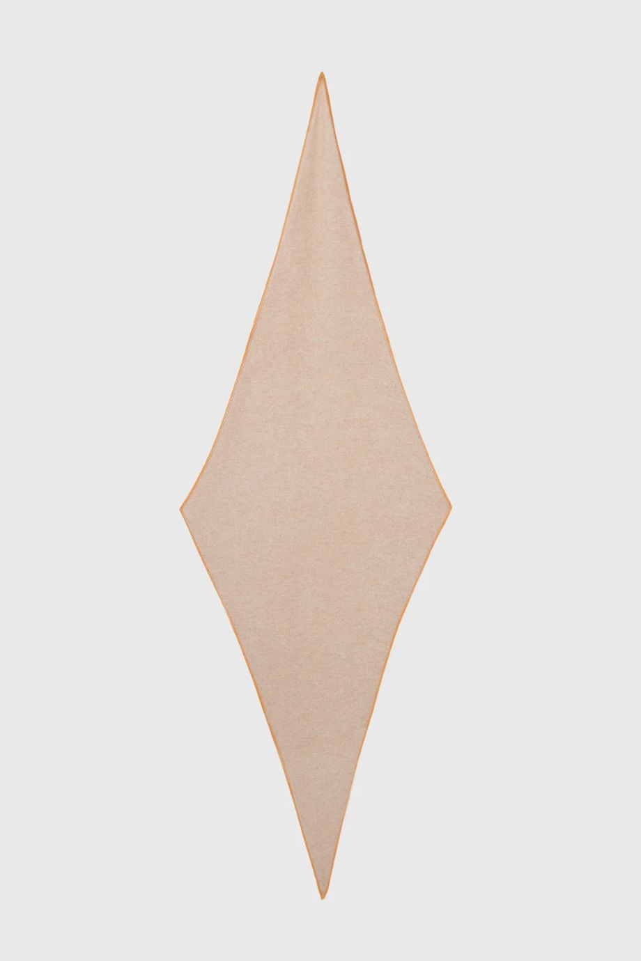 Stone Cashmere Diamond Scarf - Beige/Marigold