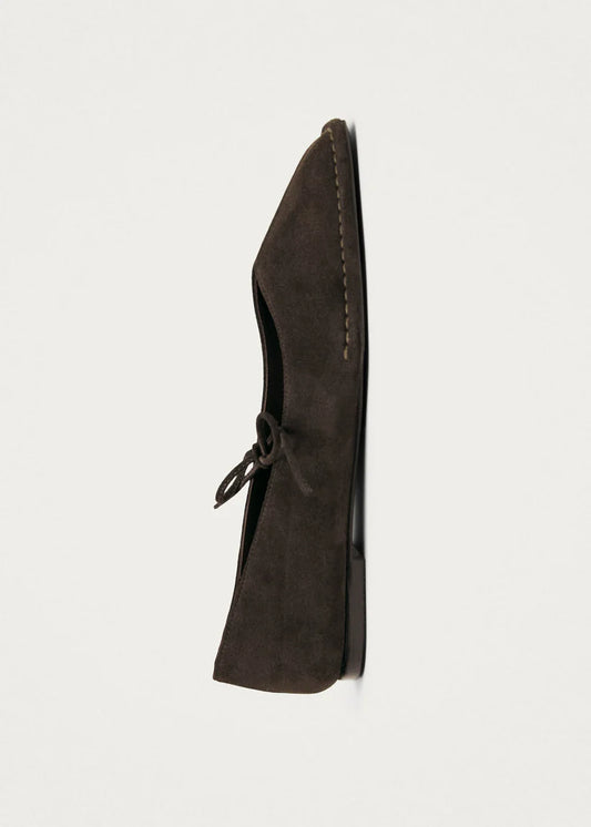 Alohas Sway Suede Ballet Flats - Coffee