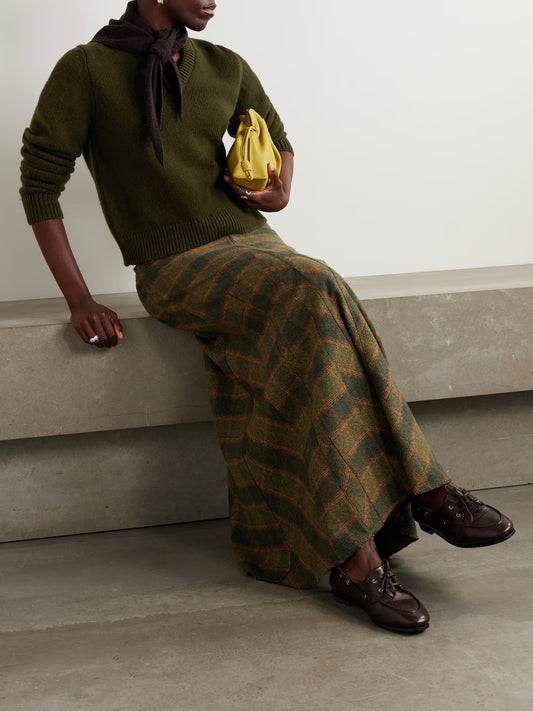 &Daughter Glenn V-Neck - Military Green