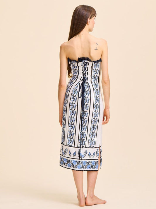 Mille Liliana Embroidered Dress - Santorini