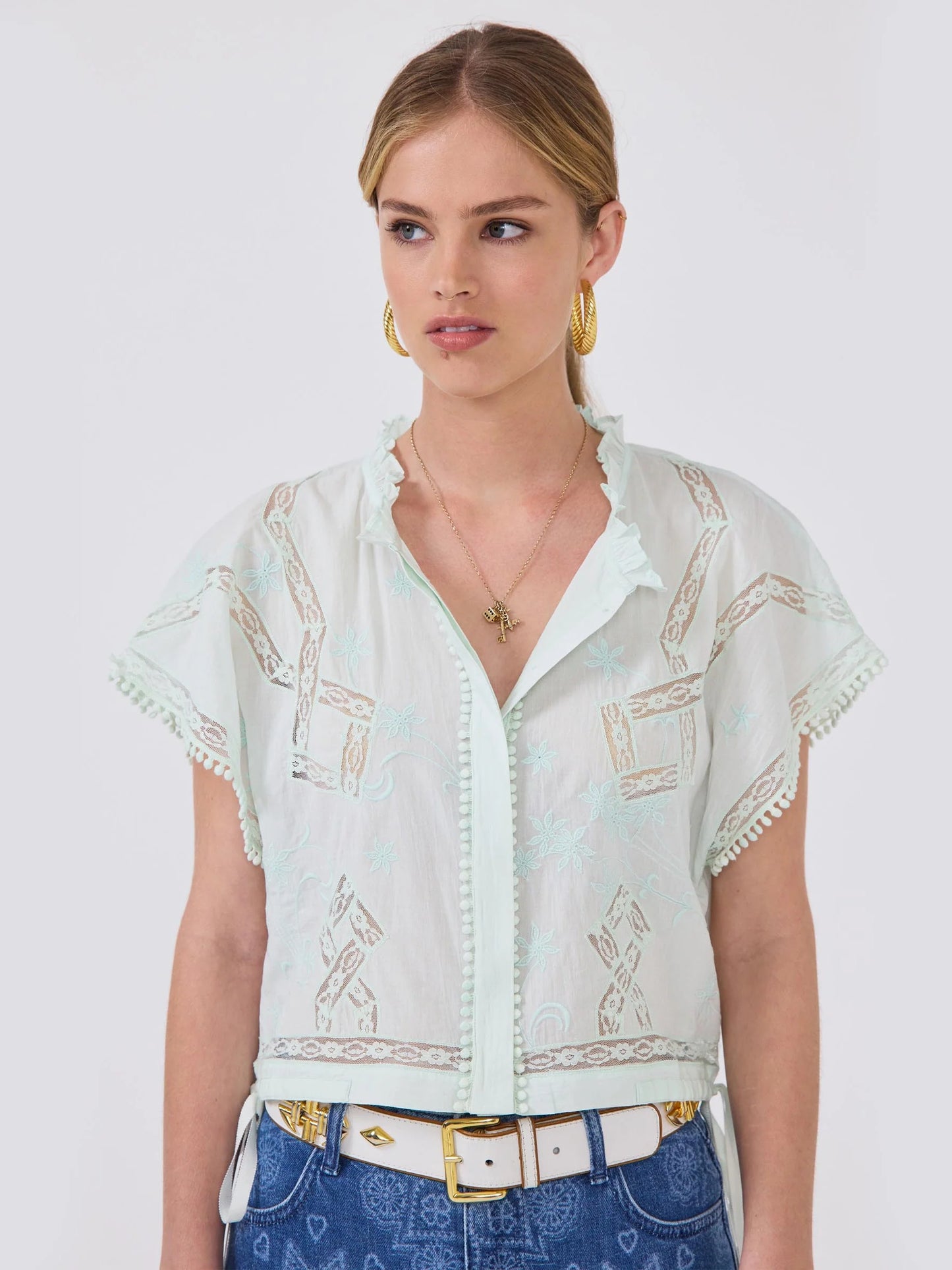 Hayley Menzies Grace Top - Mint