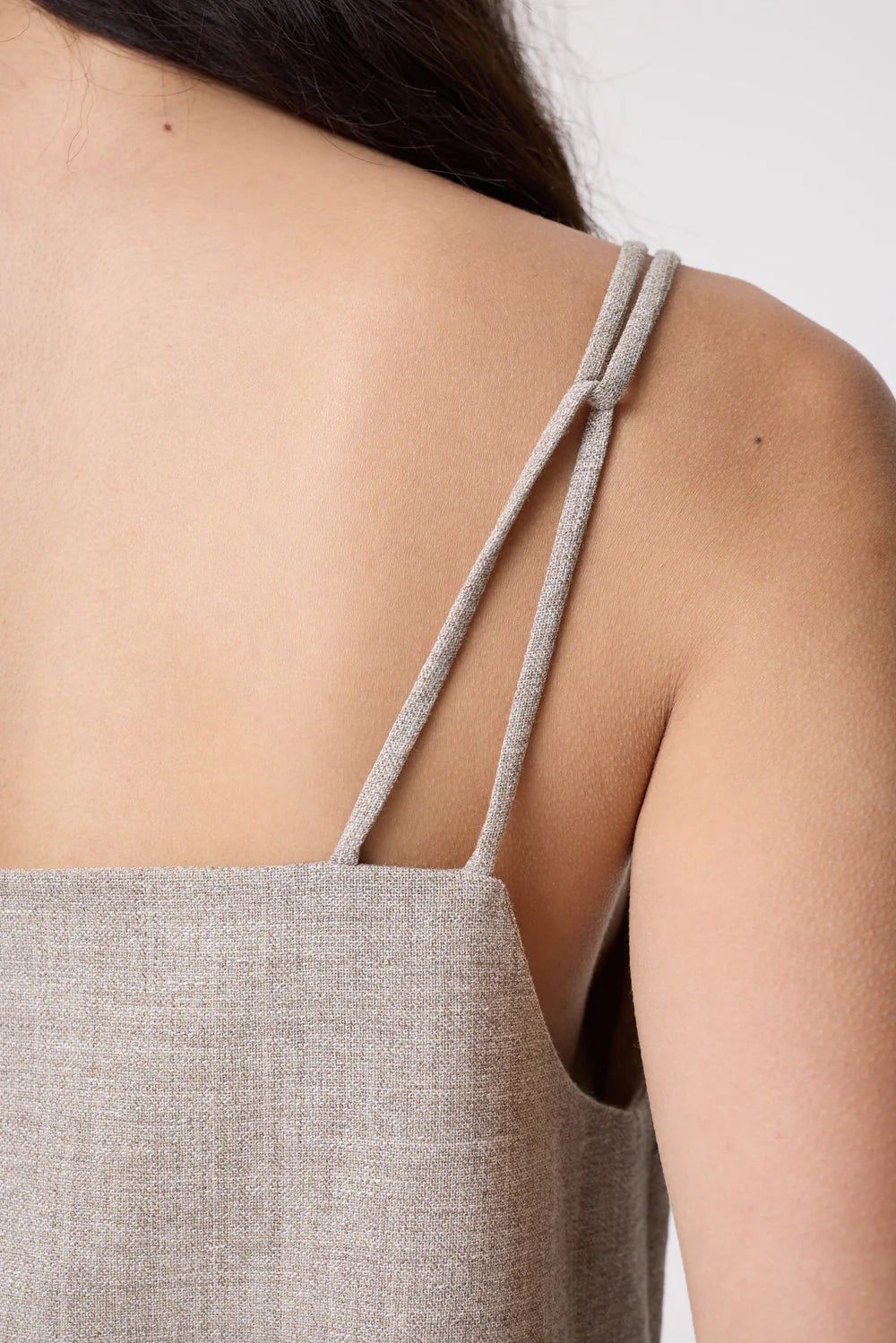 AKYN Lowri Camisole Tunic Top - Undyed Grey