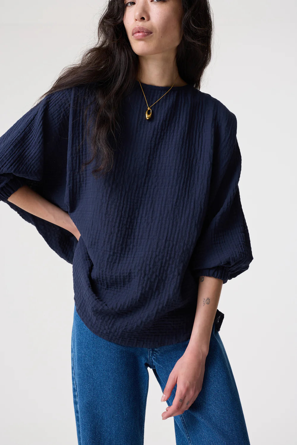 AKYN Arabella Top - Navy