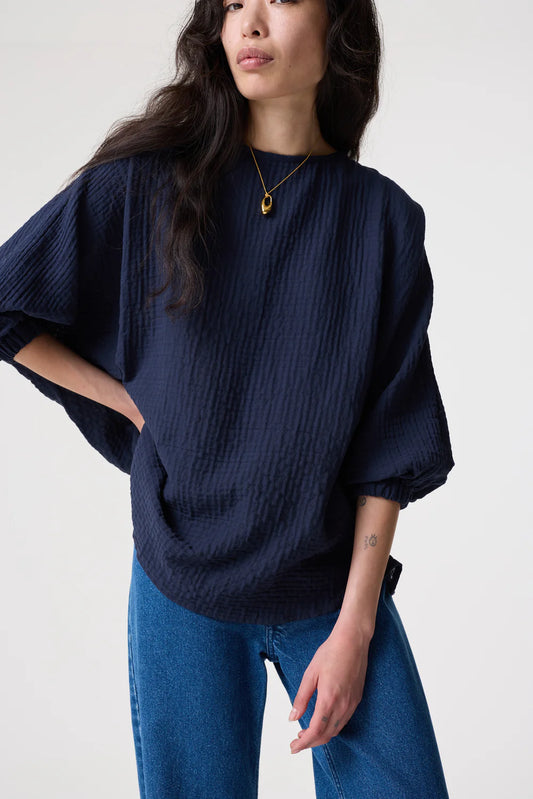 AKYN Arabella Top - Navy