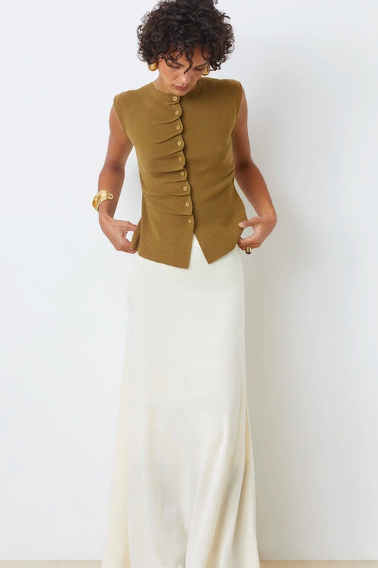 Suncoo Franki Long Skirt - Blanc Casse