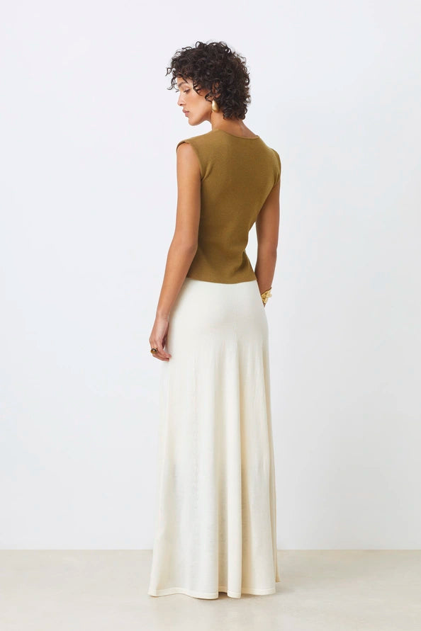 Suncoo Franki Long Skirt - Blanc Casse