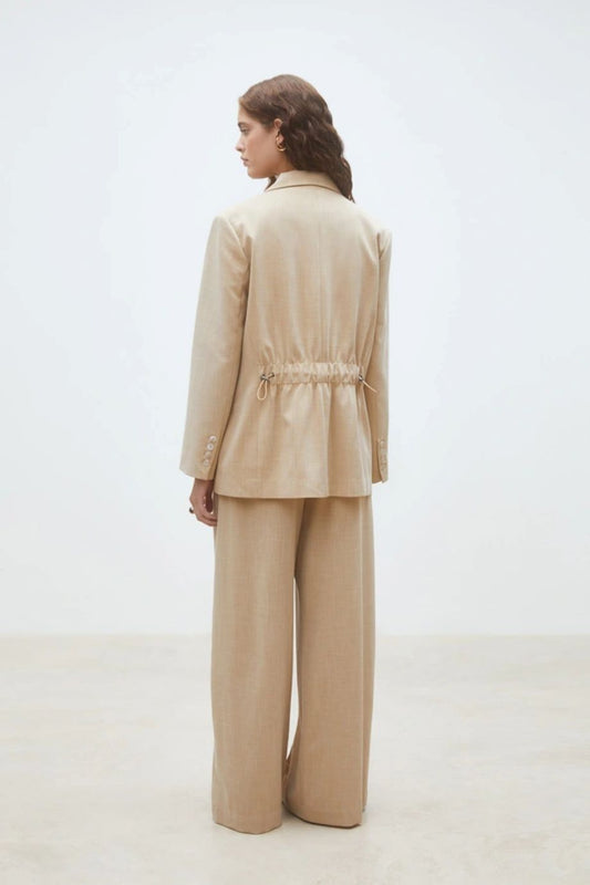 Suncoo Dwen Blazer Jacket - Beige