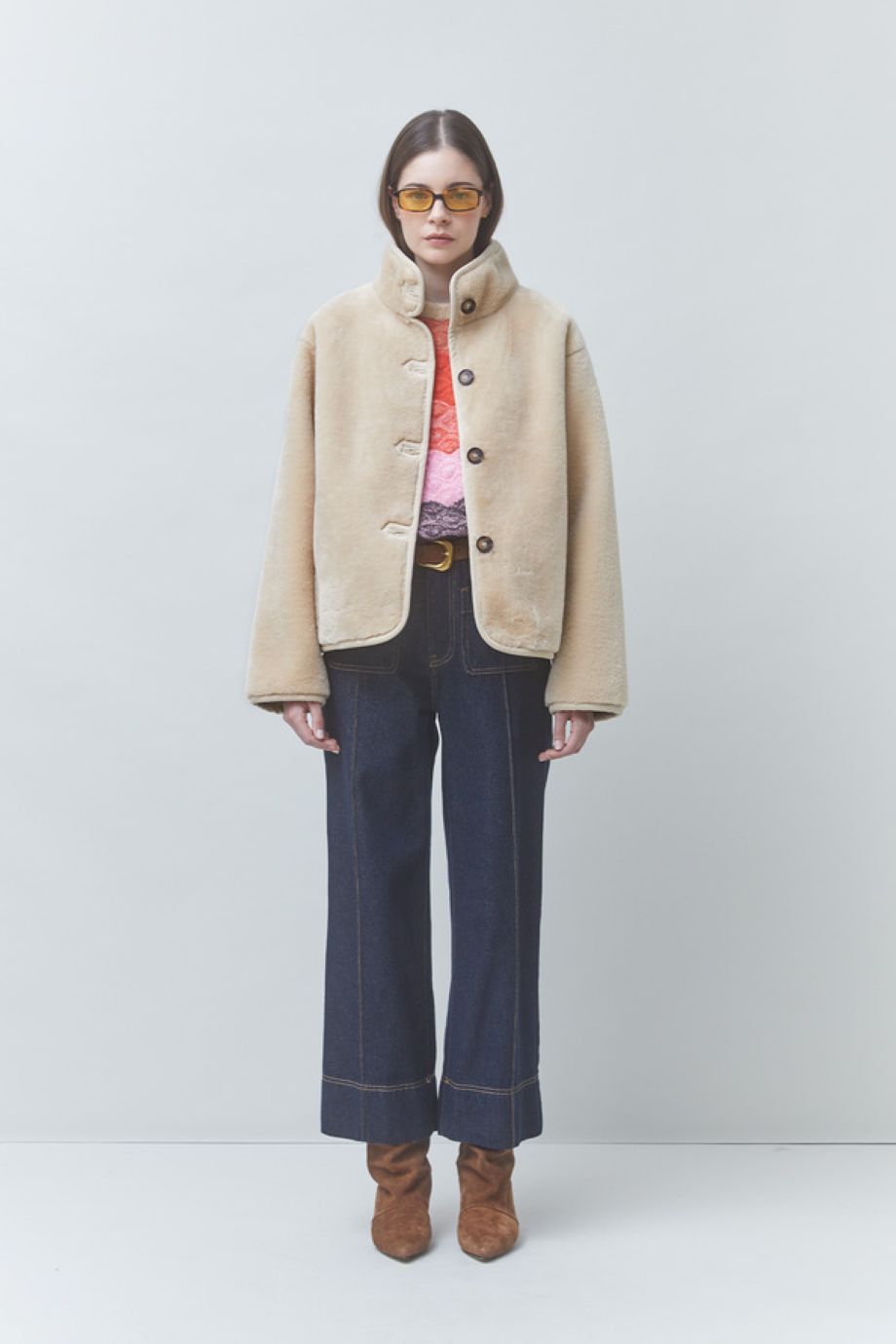 Suncoo Elite Faux Fur Jacket - Beige