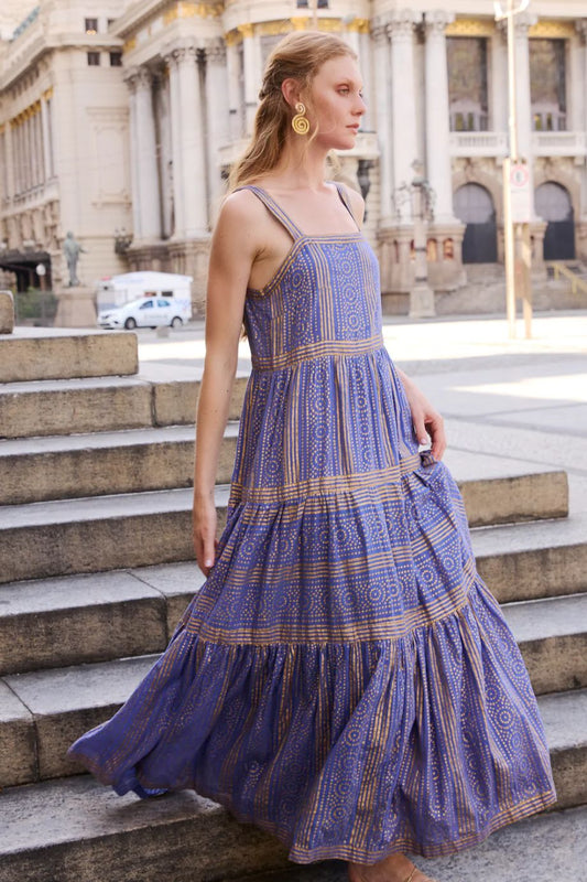 Oliphant Helene Strappy Maxi - Blue