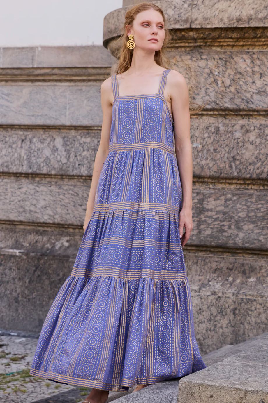 Oliphant Helene Strappy Maxi - Blue