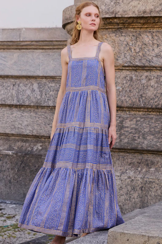 Oliphant Helene Strappy Maxi - Blue