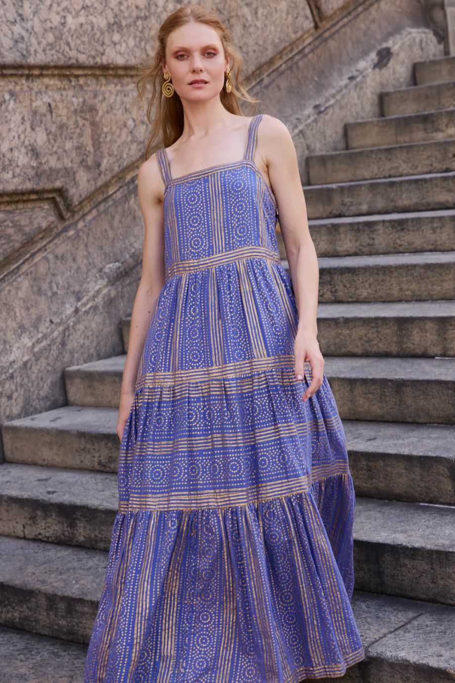 Oliphant Helene Strappy Maxi - Blue