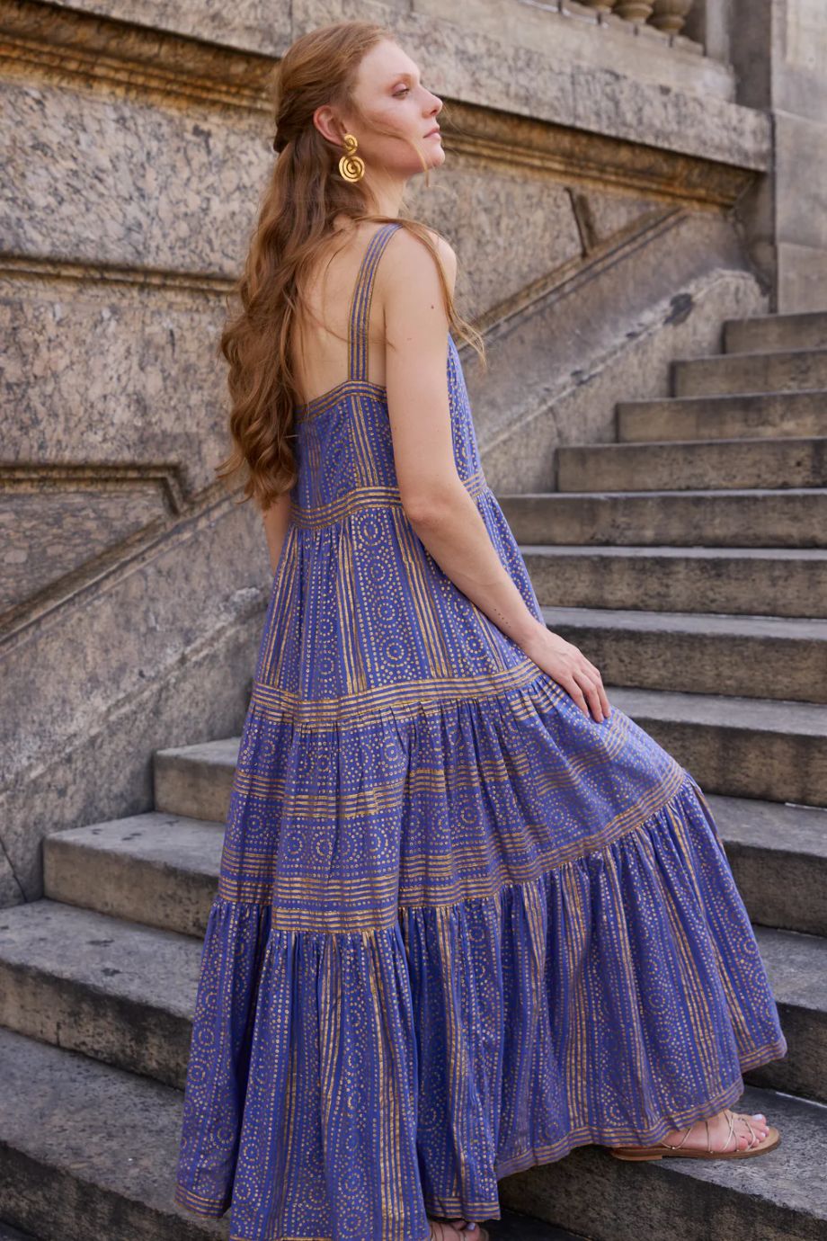 Oliphant Helene Strappy Maxi - Blue