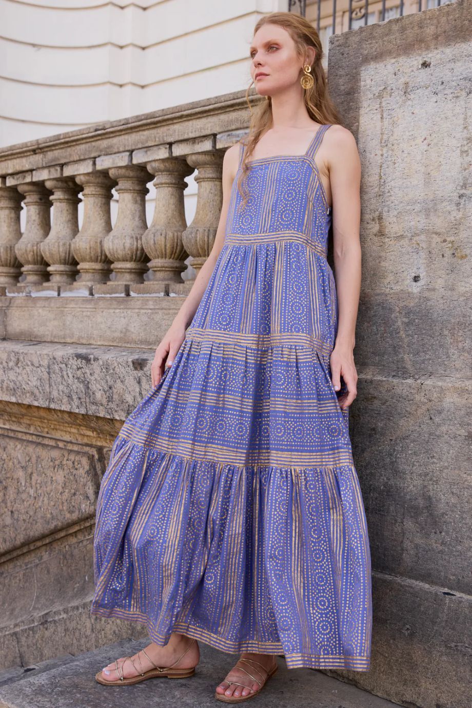Oliphant Helene Strappy Maxi - Blue