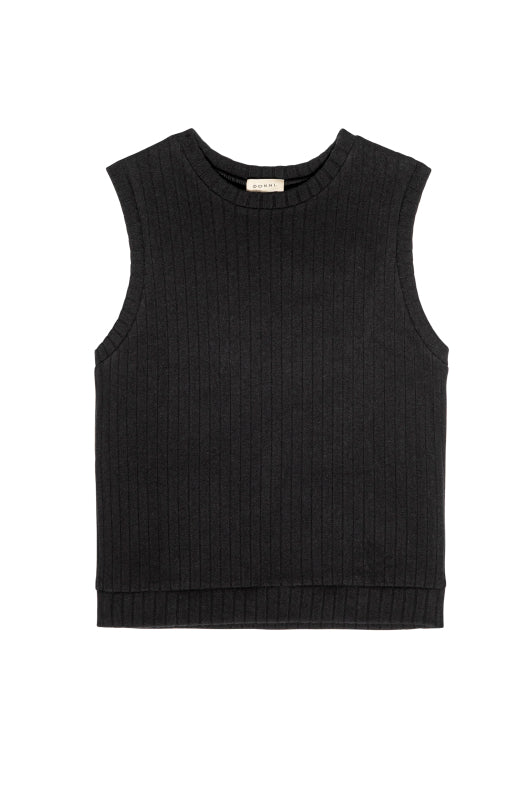 Donni Sweater Rib Shell - Jet