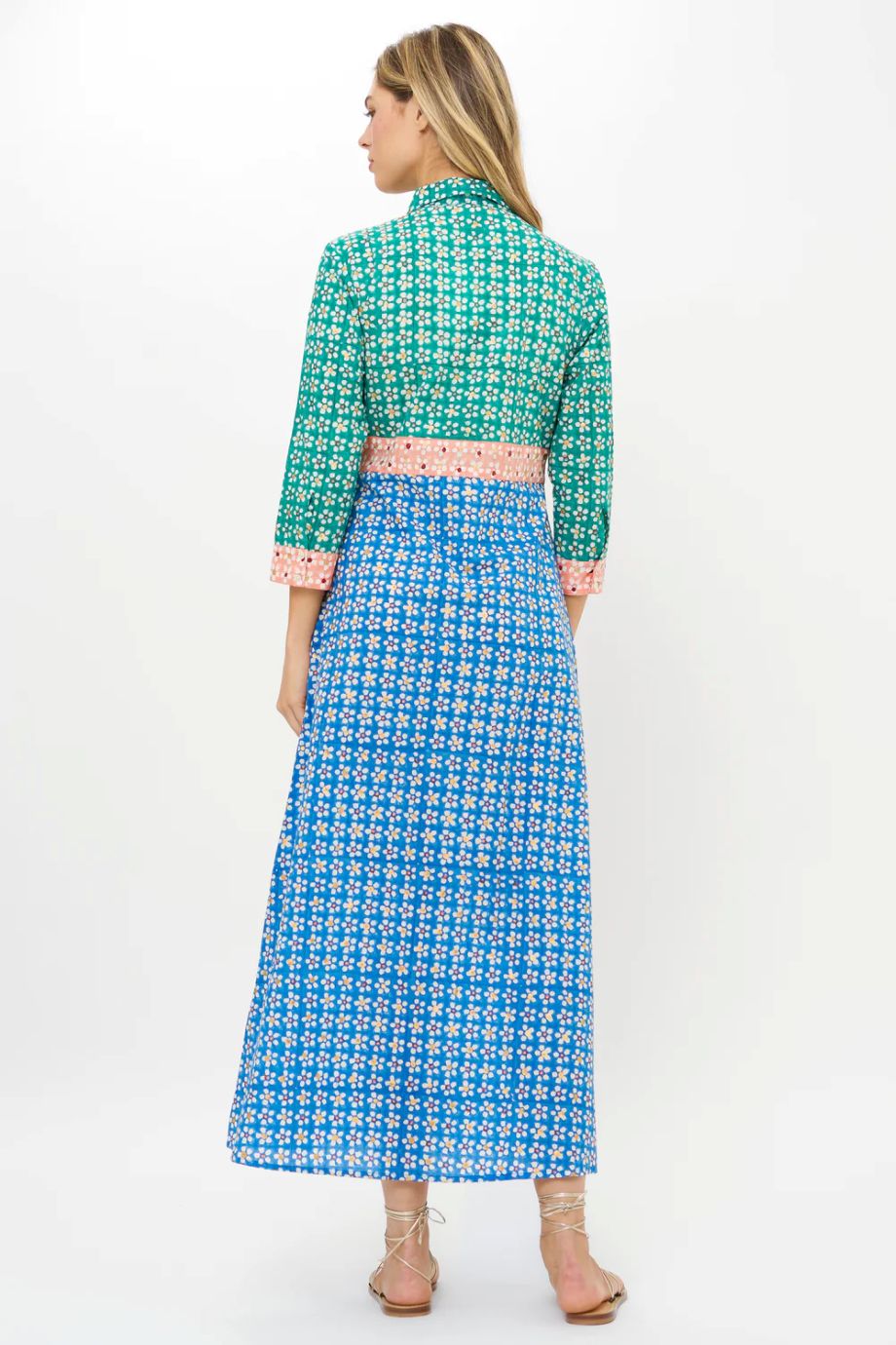 Oliphant Shirt Dress Maxi - Aster Blue